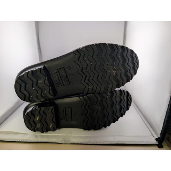 Ugg Rain Boots Size 7 Knee High Women's Gray Cable Knit Pattern Rubber - Picture 7 of 11